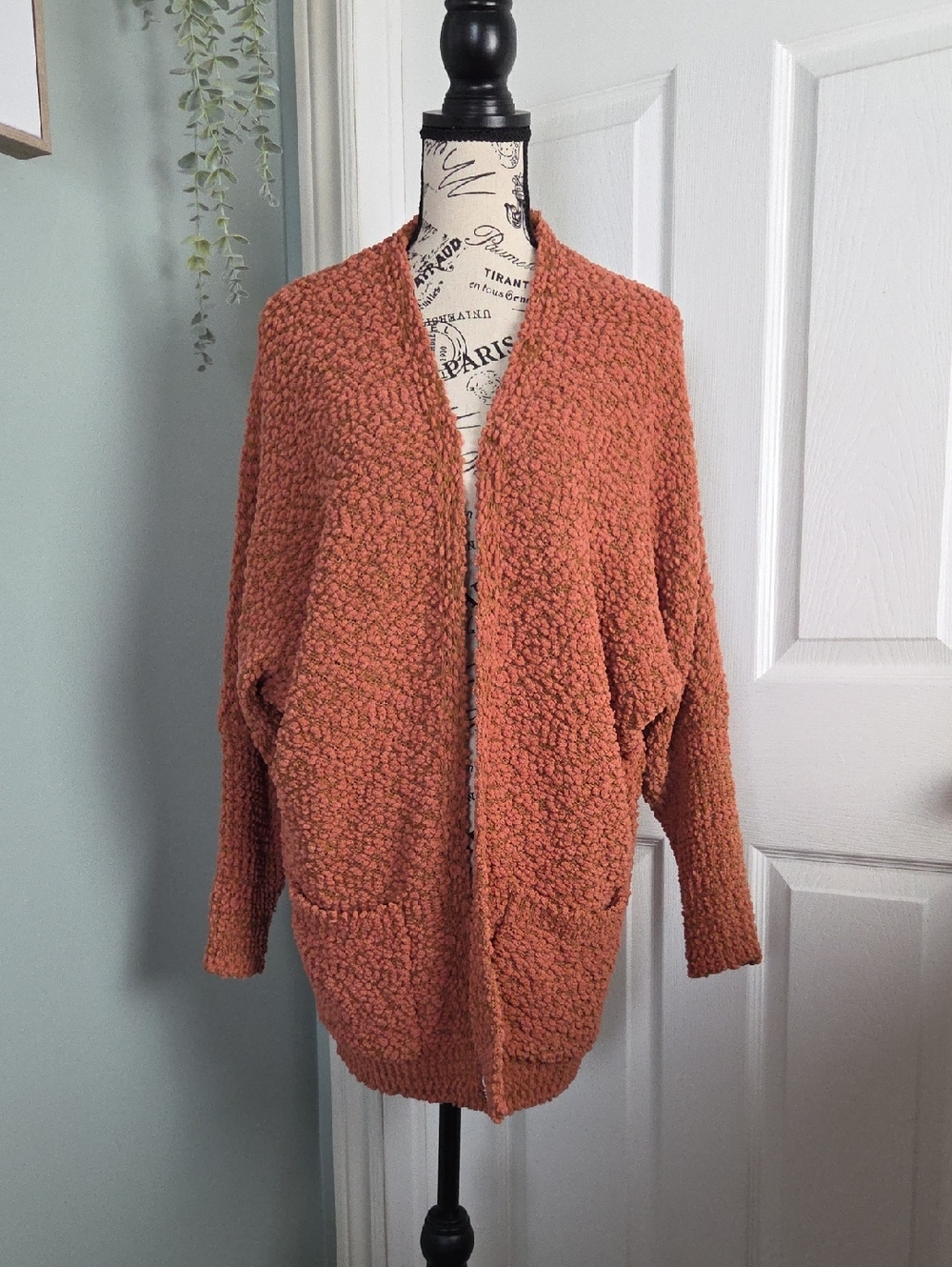 Oversized Open-Front Women's Batwing Sweater, Medium/OSFM